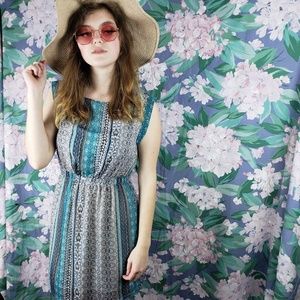 Blue Patterned Dress 👗